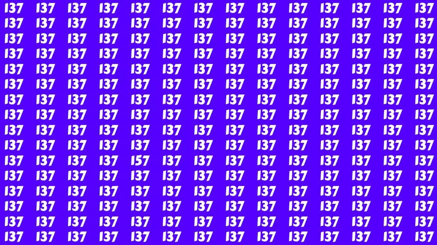 Optical Illusion Brain Challenge: If you have 50/50 Vision Find the number 157 in 18 Secs