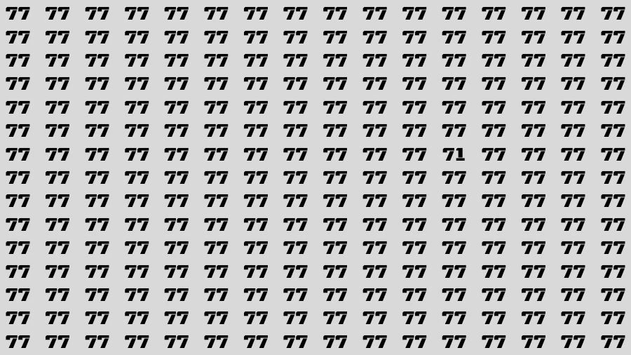 Observation Brain Challenge: If you have Hawk Eyes Find the Number 71 in 15 Secs