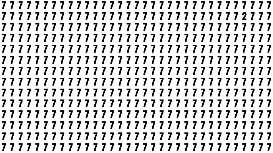 Observation Brain Challenge: If you have Hawk Eyes Find the Number 2 among 7 in 16 Secs