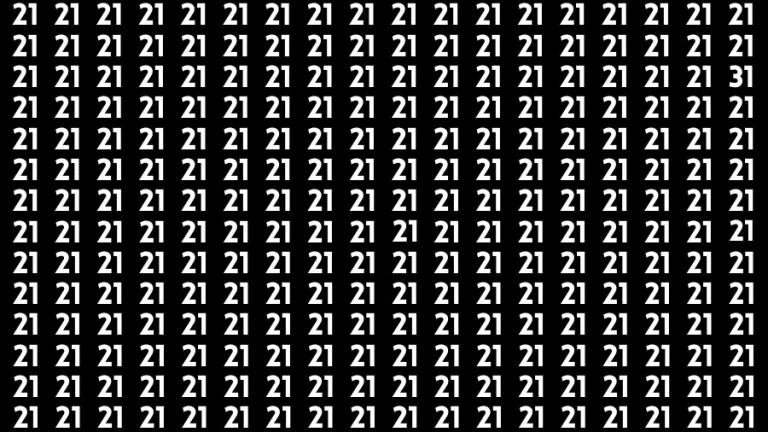 Observation Brain Challenge: If you have Eagle Eyes Find the number 31 in 12 Secs