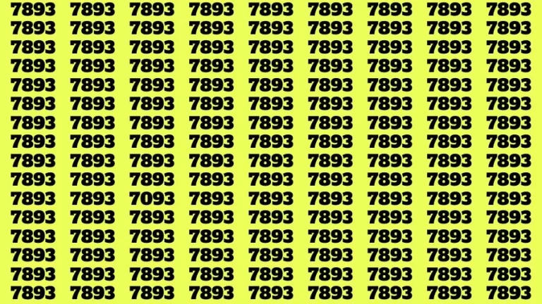 Optical Illusion Brain Challenge: If you have Hawk Eyes Find the Number 7093 in 15 Secs