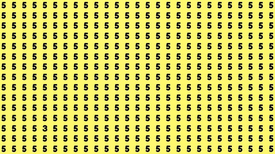 Optical Illusion Brain Test: If you have Sharp Eyes Find the number 3 in 15 Sec