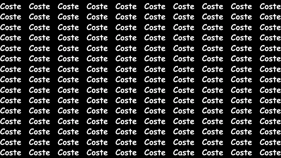 Observation Brain Challenge: If you have Hawk Eyes Find the word Caste in 18 Secs