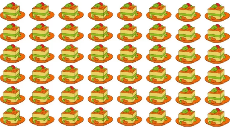 Optical Illusion Visual Test: If you have Eagle Eyes find the Odd Cake in 13 Seconds