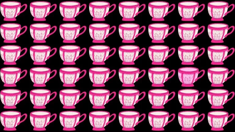 Optical Illusion Brain Test: If you have Eagle Eyes find the Odd Cup in 15 Seconds