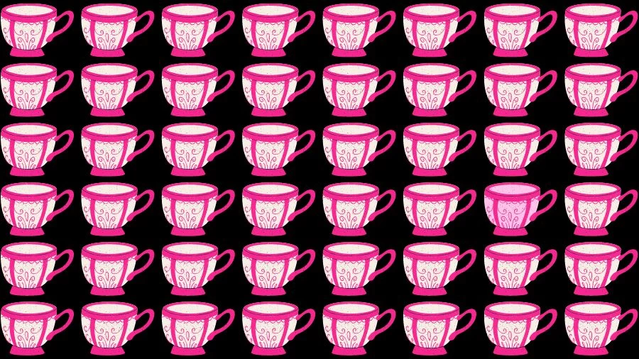 Optical Illusion Brain Test: If you have Eagle Eyes find the Odd Cup in 15 Seconds