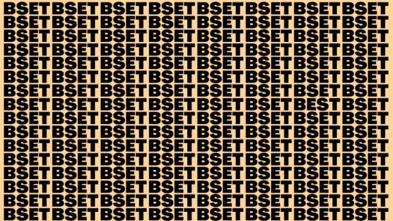 Observation Brain Test: If you have Eagle Eyes Find the Word Best in 12 Secs