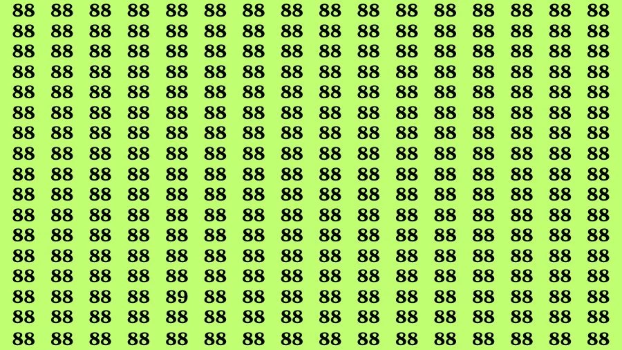 Optical Illusion Brain Challenge: If you have Hawk Eyes Find the Number 89 in 15 Secs