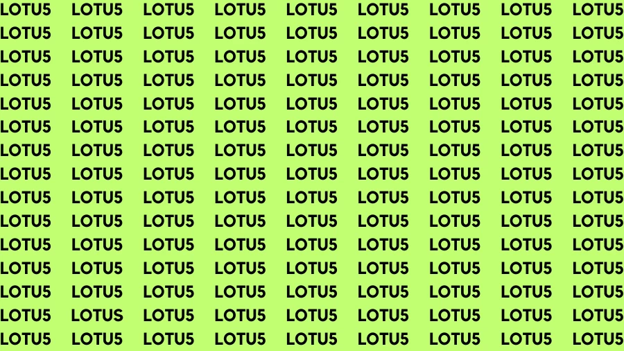 Observation Brain Challenge: If you have Hawk Eyes Find the word Lotus in 18 Secs