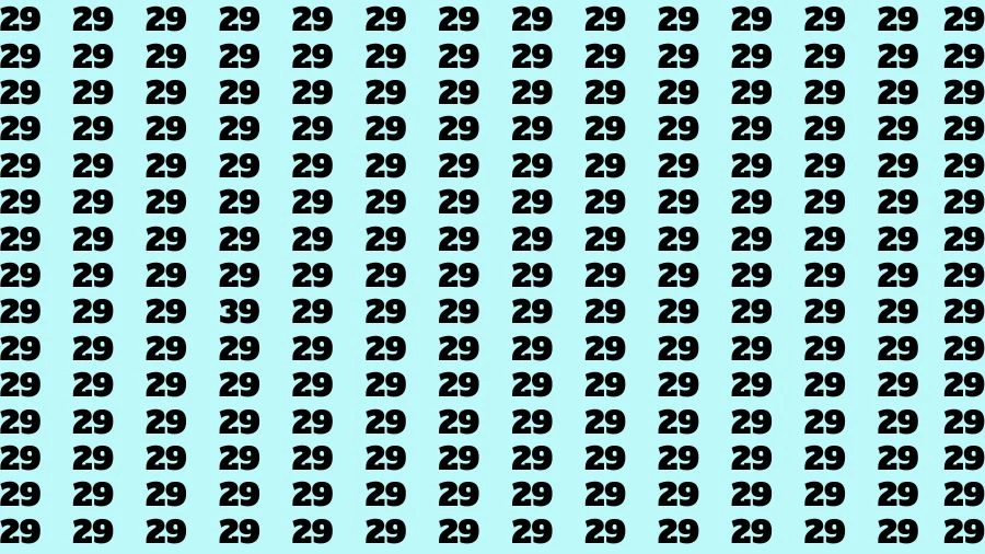 Observation Skill Test: If you have Sharp Eyes Find the Number 39 in 15 Secs