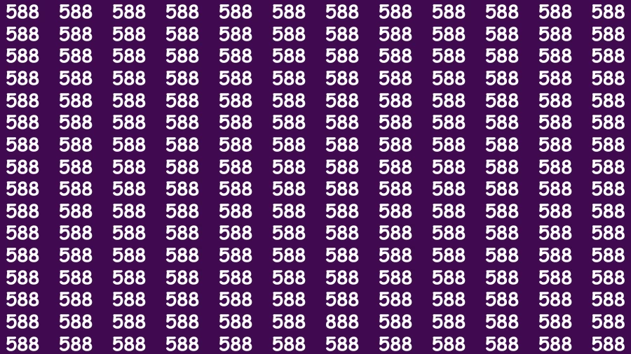 Observation Find it Out: If you have Eagle Eyes Find the number 888 in 10 Secs