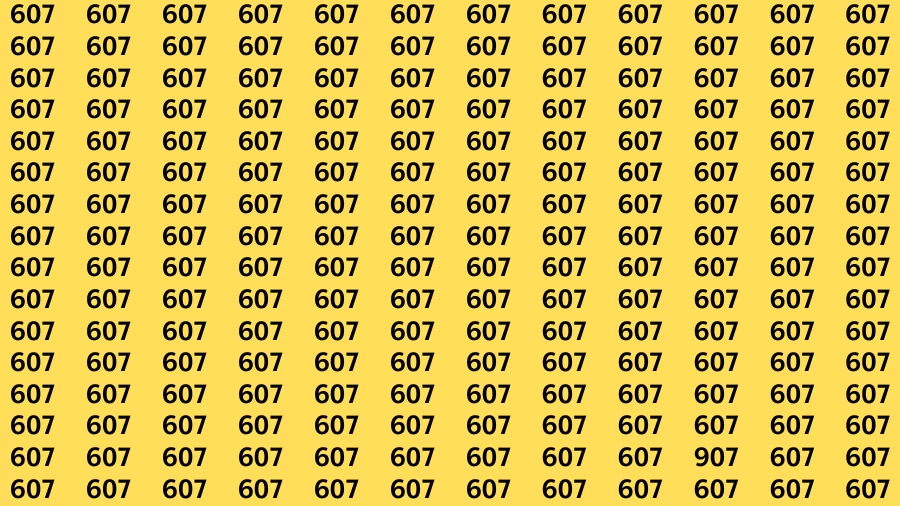 Brain Test: If you have Eagle Eyes Find the Number 907 in 15 Secs