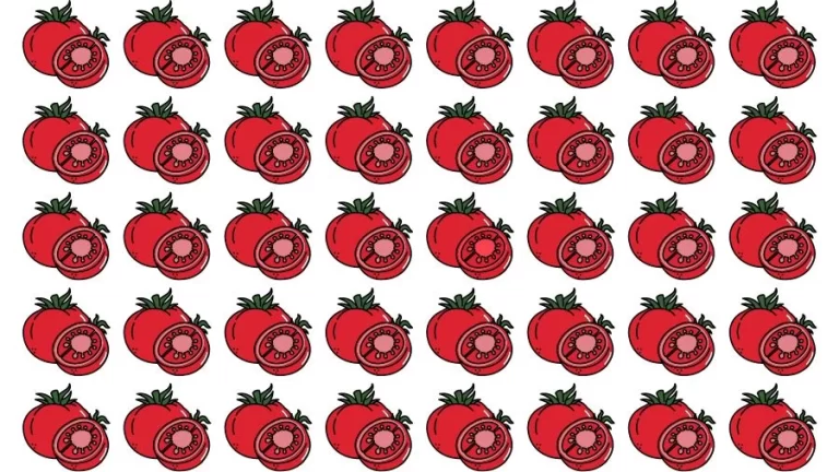 Optical Illusion Brain Test: If you have Eagle Eyes find the Odd Tomato in 15 Seconds