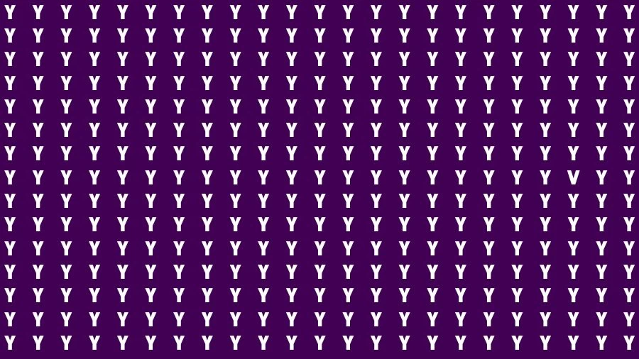 Optical Illusion Brain Test: If you have Sharp Eyes Find the Letter V in 20 Secs