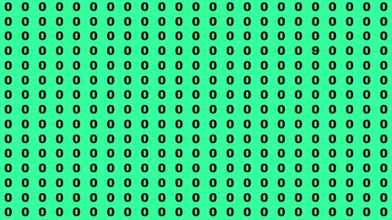 Optical Illusion Brain Challenge: If you have Hawk Eyes Find the Number 9 in 15 Secs