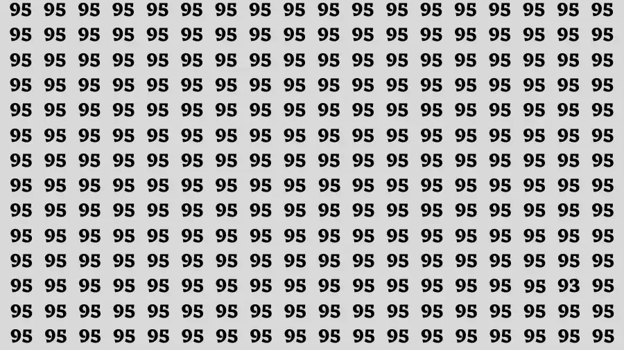 Observation Find it Out: If you have Eagle Eyes Find the number 93 in 12 Secs