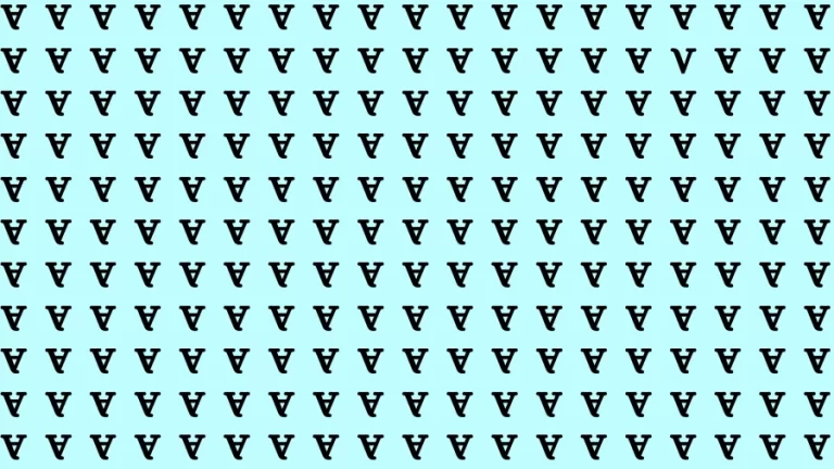 Observation Find it Out: If you have Sharp Eyes Find the Letter V in 20 Secs