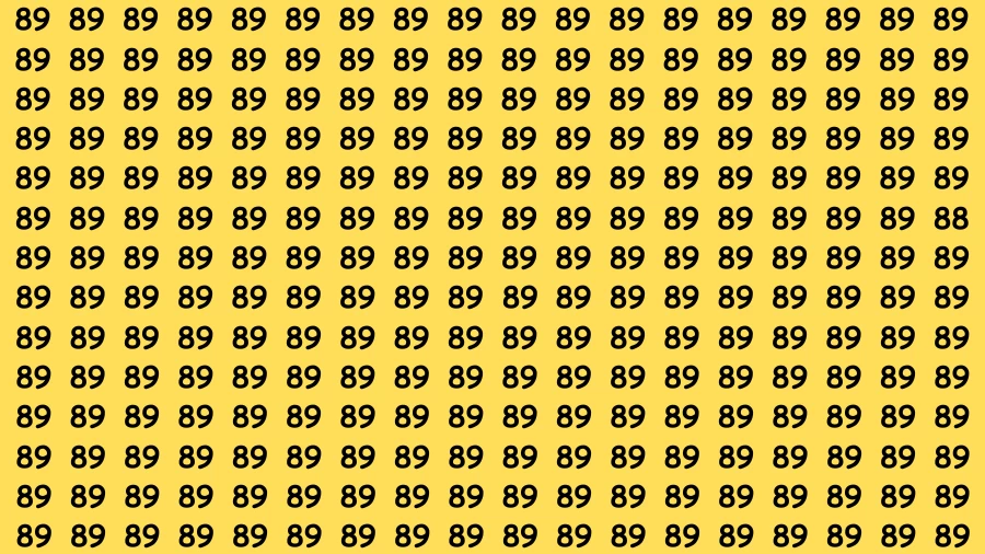 Brain Test: If you have Eagle Eyes Find the Number 88 in 15 Secs