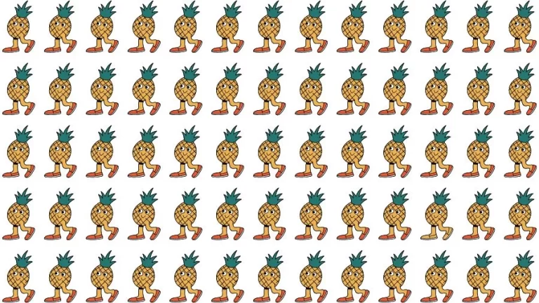 Optical Illusion Challenge: If you have Eagle Eyes find the Odd Pineapple in 15 Seconds