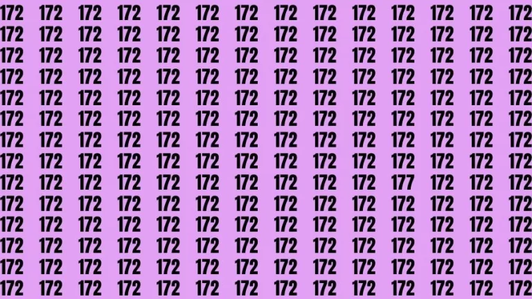 Optical Illusion Brain Test: If you have Eagle Eyes Find the number 177 in 15 Secs