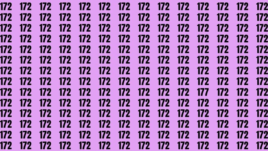 Optical Illusion Brain Test: If you have Eagle Eyes Find the number 177 in 15 Secs