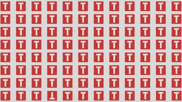 Observation Brain Test: If you have 50/50 Vision Find the Inverted T in 15 Secs