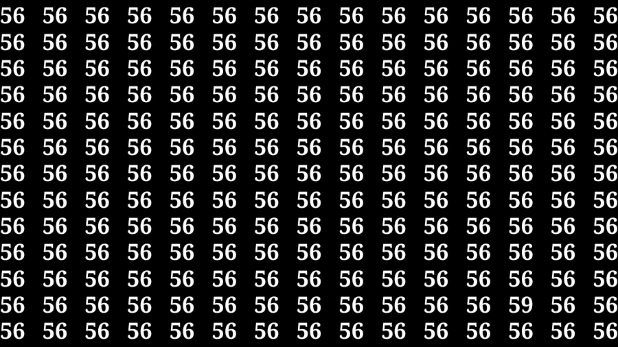 Observation Find it Out: If you have Sharp Eyes Find the number 59 in 20 Secs