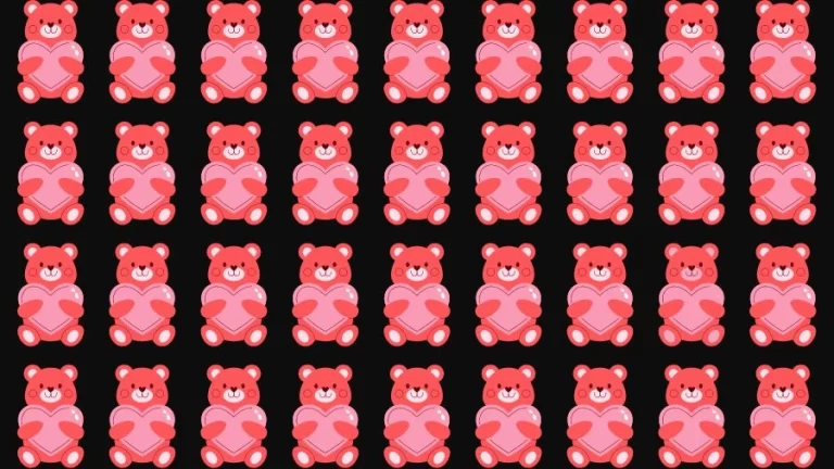 Optical Illusion Challenge: If you have Eagle Eyes find the Odd Teddy in 15 Seconds