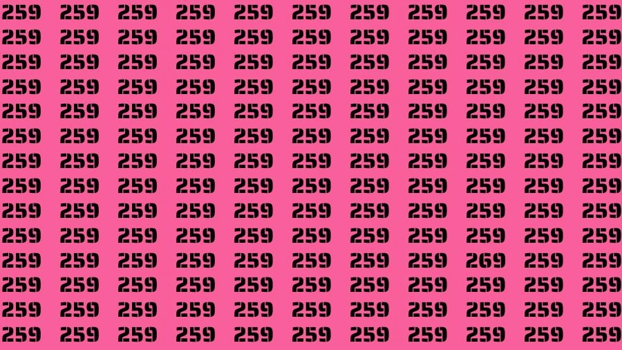 Optical Illusion Brain Challenge: If you have 50/50 Vision Find the number 269 in 12 Secs