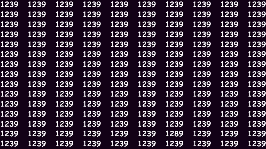 Optical Illusion Brain Challenge: If you have Hawk Eyes Find the Number 1298 in 15 Secs