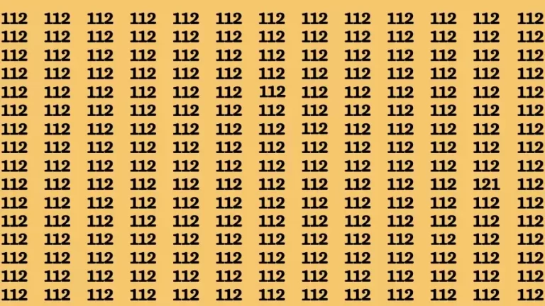 Observation Brain Challenge: If you have Hawk Eyes Find the Number 121 in 15 Secs