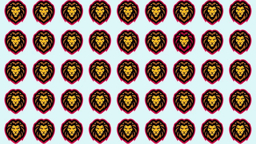 Optical Illusion Challenge: If you have Eagle Eyes find the Odd Lion in 15 Seconds