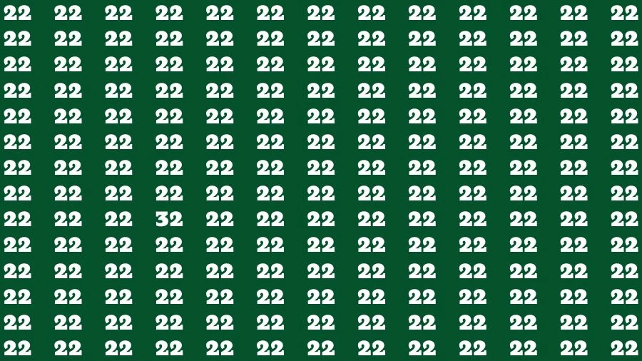 Optical Illusion Brain Test: If you have Eagle Eyes Find the number 32 in 15 Secs