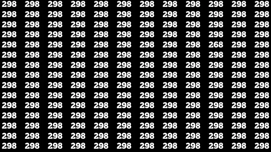 Optical Illusion Brain Challenge: If you have Hawk Eyes Find the Number 268 in 4 Secs