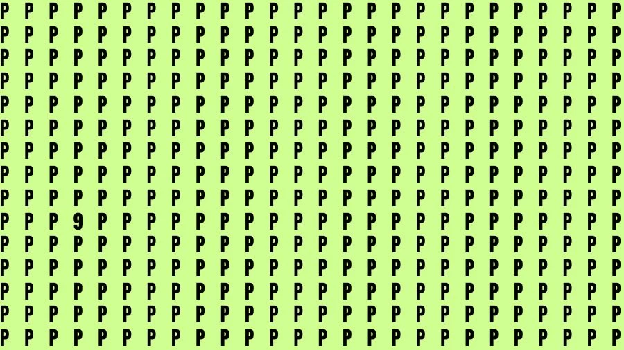 Observation Brain Challenge: If you have Hawk Eyes Find the Number 9 in P Secs