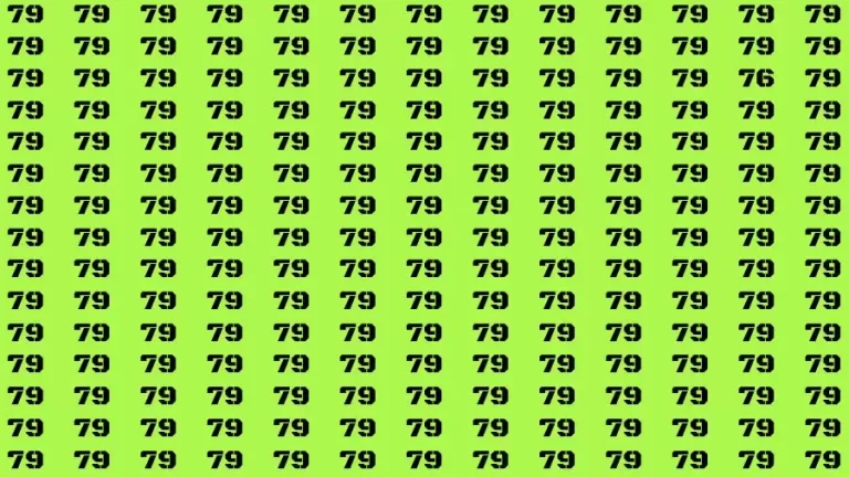 Optical Illusion Brain Challenge: If you have Hawk Eyes Find the Number 76 in 15 Secs