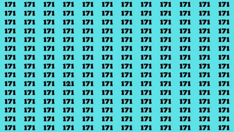 Optical Illusion Brain Test: If you have Sharp Eyes Find the number 121 in 20 Secs