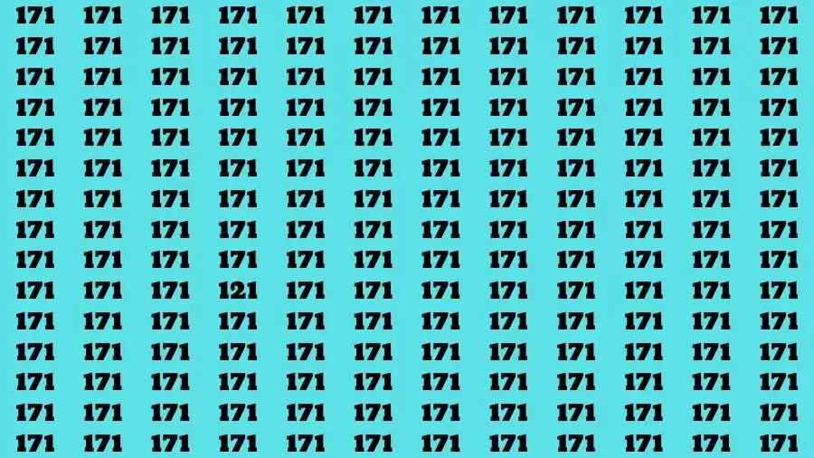 Optical Illusion Brain Test: If you have Sharp Eyes Find the number 121 in 20 Secs