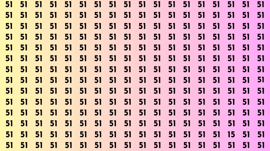 Observation Brain Challenge: If you have Eagle Eyes Find the number 15 in 12 Secs