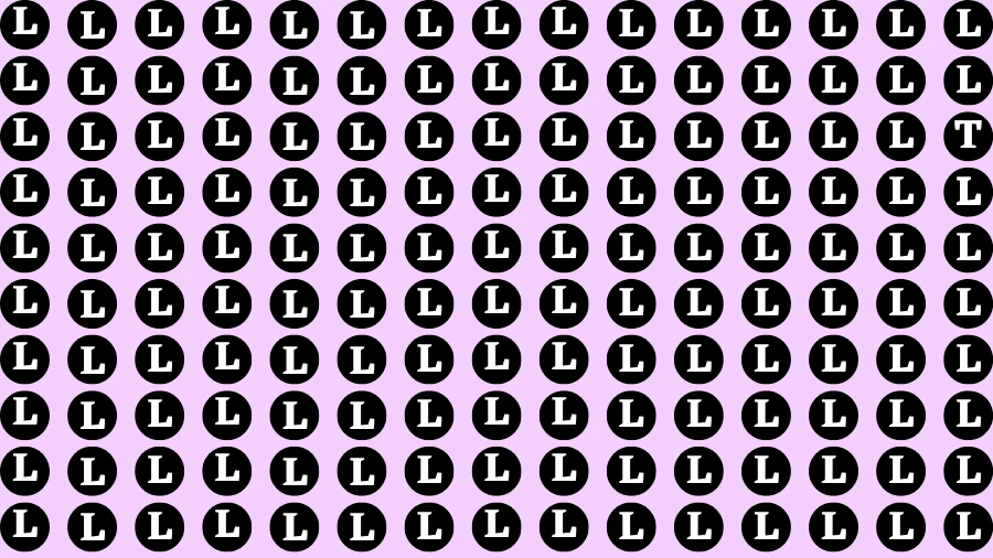 Visual Test: If you have Eagle Eyes Find the Letter T in 15 Secs