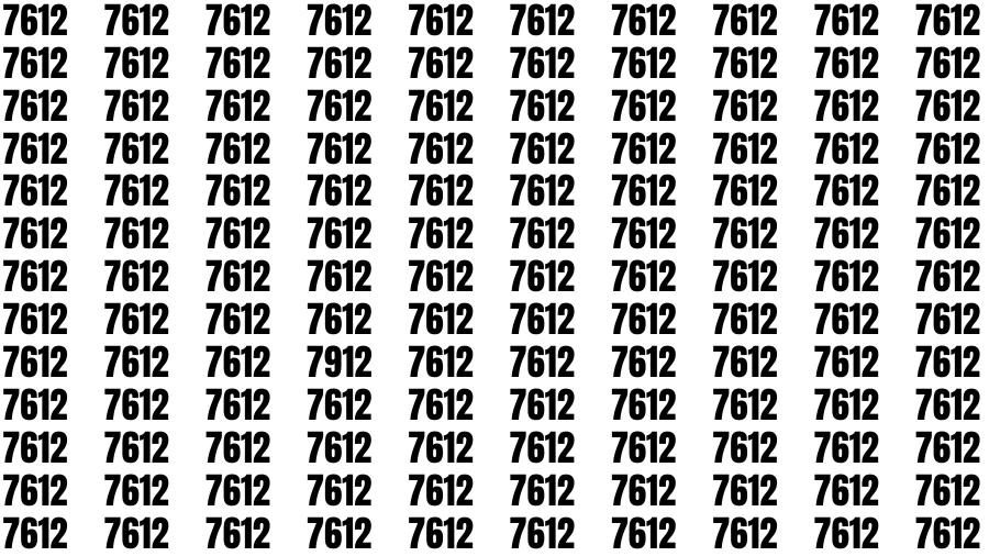 Observation Find it Out: If you have Sharp Eyes Find the number 7912 in 20 Secs