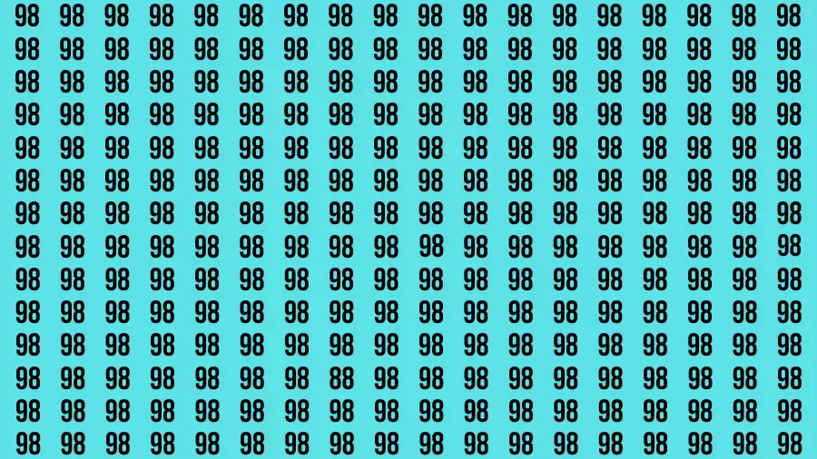 Optical Illusion Brain Test: If you have Sharp Eyes Find the number 88 in 20 Secs