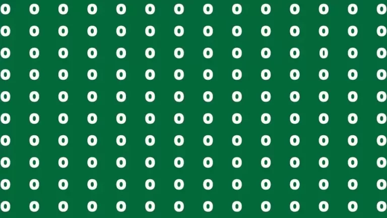 Optical Illusion Brain Challenge: If you have 50 50 Vision Find the number 0 among O in 12 Secs