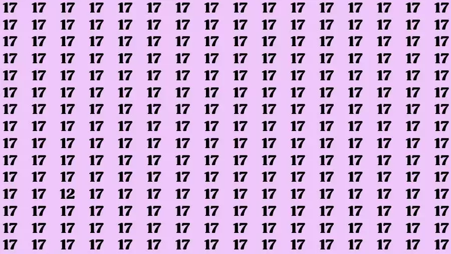 Optical Illusion Brain Challenge: If you have Hawk Eyes Find the Number 12 in 8 Secs