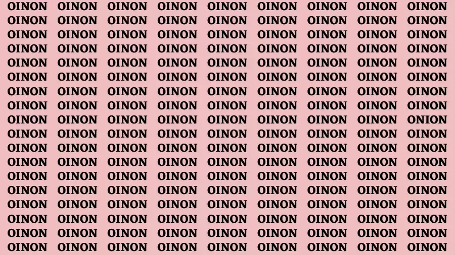 Brain Test: If you have Hawk Eyes Find the word Onion in 18 Secs