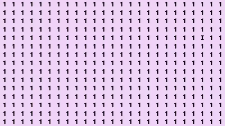 Optical Illusion Brain Challenge: If you have 50/50 Vision Find the Letter I in 12 Secs