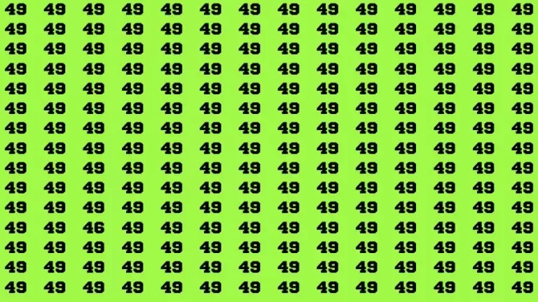 Optical Illusion Brain Challenge: If you have Hawk Eyes Find the Number 46 in 15 Secs