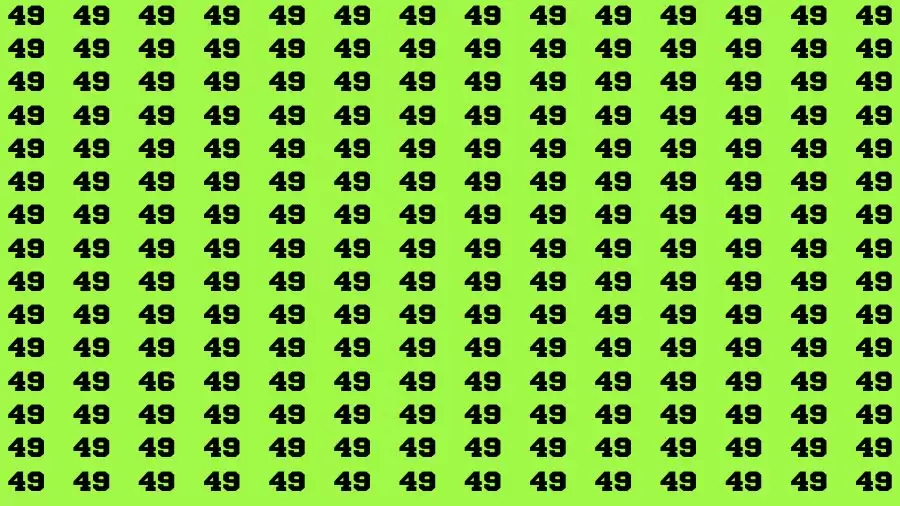 Optical Illusion Brain Challenge: If you have Hawk Eyes Find the Number 46 in 15 Secs