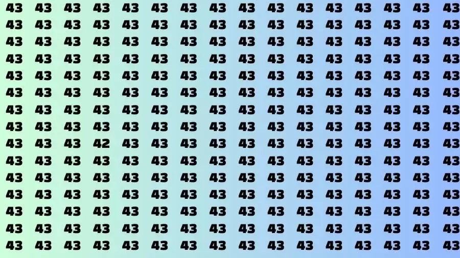 Optical Illusion Brain Challenge: If you have Hawk Eyes Find the Number 42 in 15 Secs