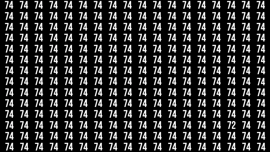 Observation Brain Test: If you have Sharp Eyes Find the Number 72 in 20 Secs